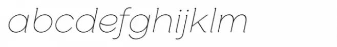 Glamure Serif Thin Italic