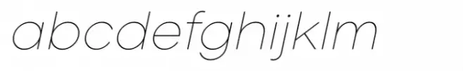 Glamure Thin Italic