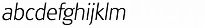 Glasgow Serial ExtraLight Italic