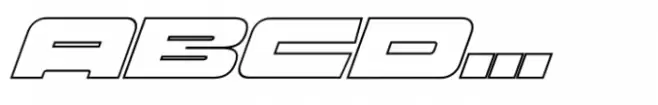 Glico Prime Italic Outline