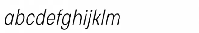 Glimp Condensed Extra Light Italic