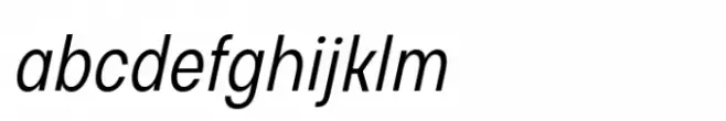 Glimp Condensed Light Italic