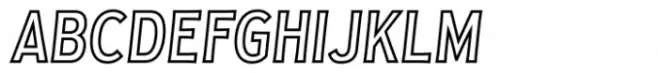 Golden Record Outline Italic