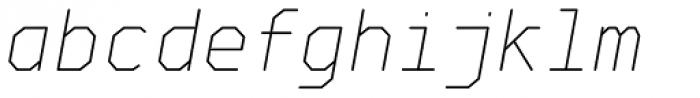 Goma Mono ExtraLight Oblique