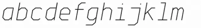 Goma Mono ExtraLight Oblique