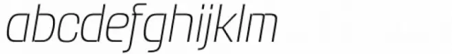 Gorgonzola Gothic Standard Thin Italic