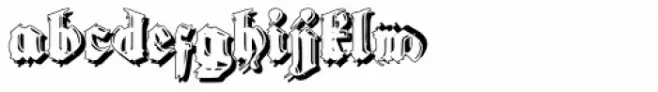 Gothic Handtooled Bastarda Shadow