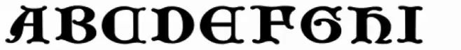 Gothic Initials Seven