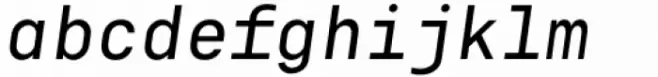 Gravitica Mono Regular Italic
