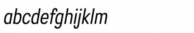 Greater Neue Condensed Condensed Italic