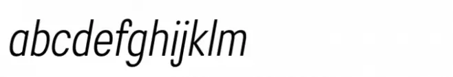 Greater Neue Condensed Light Italic