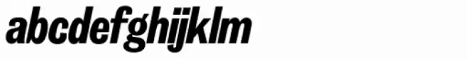Grotesque Nr 9 SH Bold Cond Italic