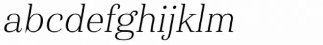 Haboro Nor Thin Italic