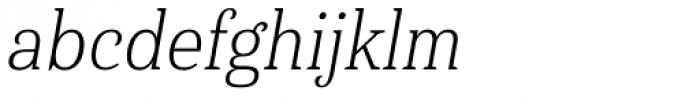 Haboro Serif Condensed Light Italic