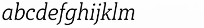 Haboro Slab Soft Condensed Book Italic