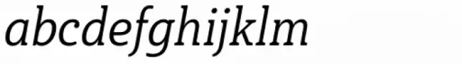 Haboro Slab Soft Condensed Regular Italic