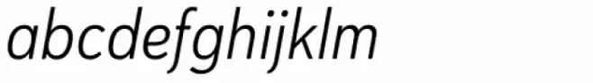 Haboro Soft Condensed Book Italic