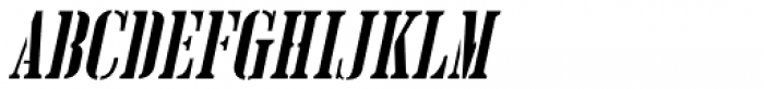 Hand Cut Stencil Oblique JNL
