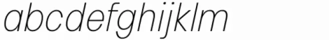 HD Colton Condensed Extralight Italic