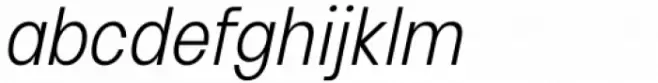 HD Colton Condensed Light Italic