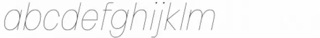 HD Colton Condensed Thin Italic