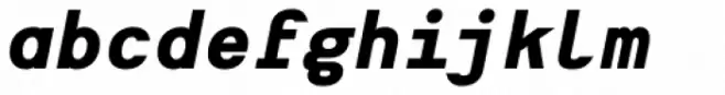 Heimat Mono ExtraBold Italic