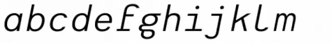 Heimat Mono Italic