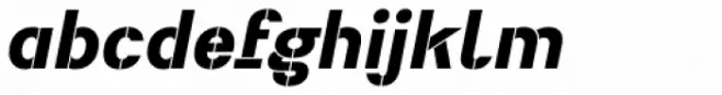 Heimat Stencil ExtraBold Italic
