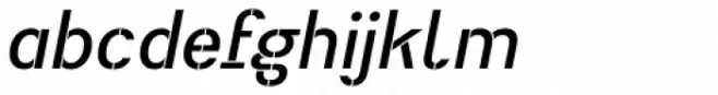 Heimat Stencil SemiBold Italic