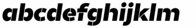 Helios Stencil Heavy Italic