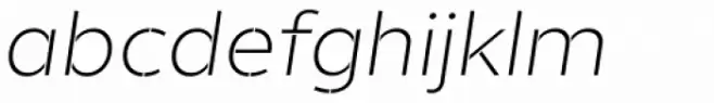 Helios Stencil Light Italic