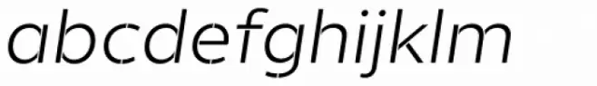 Helios Stencil Regular Italic