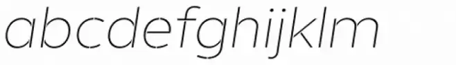 Helios Stencil Ultra Light Italic