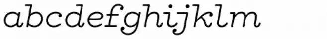 Hellenic Typewriter Light Italic