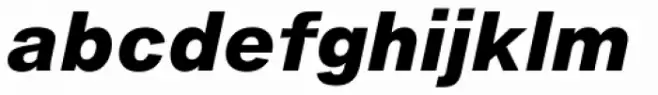 Helvetica Now Micro ExtraBold Italic