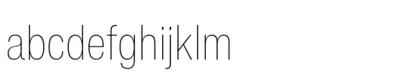 Helvetica Now Text Condensed Thin