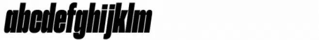 Herokid Extra Bold Ultra Condensed Italic