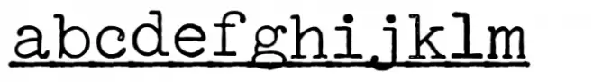 Holocene Typewriter Line