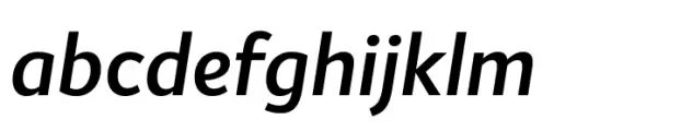 Honesty Sans Demibold Italic