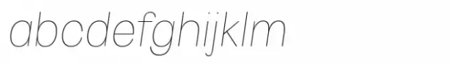 HT Arcadia Grotesk Thin Italic