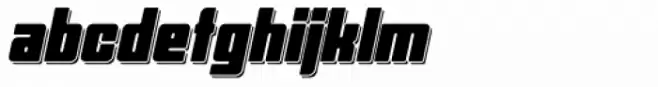 Hubba Shadow Semi Bold Oblique