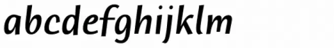 Humana Sans Pro Medium Italic