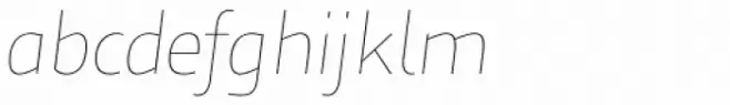 Humanex UltraLight Italic