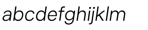 Humber Semi Light Italic