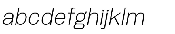 Hutton Extra Light Italic
