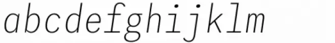 Iki Mono Condensed Thin Slanted