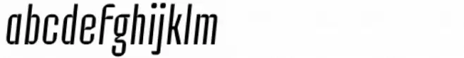 Industria Sans Cnd Thin Italic