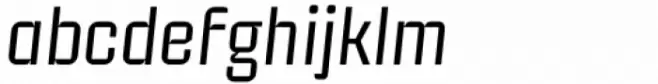 Industria Sans Light Italic