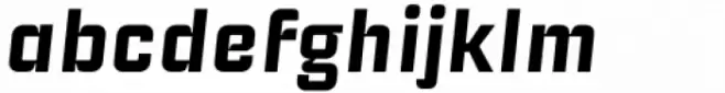Industria Sans Wide Bold Italic