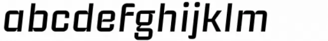Industria Sans Wide Medium Italic